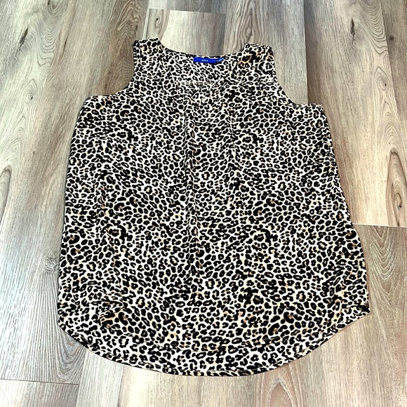 Apt. 9 Cheetah Print Sleeveless Top - Picture 3 of 11